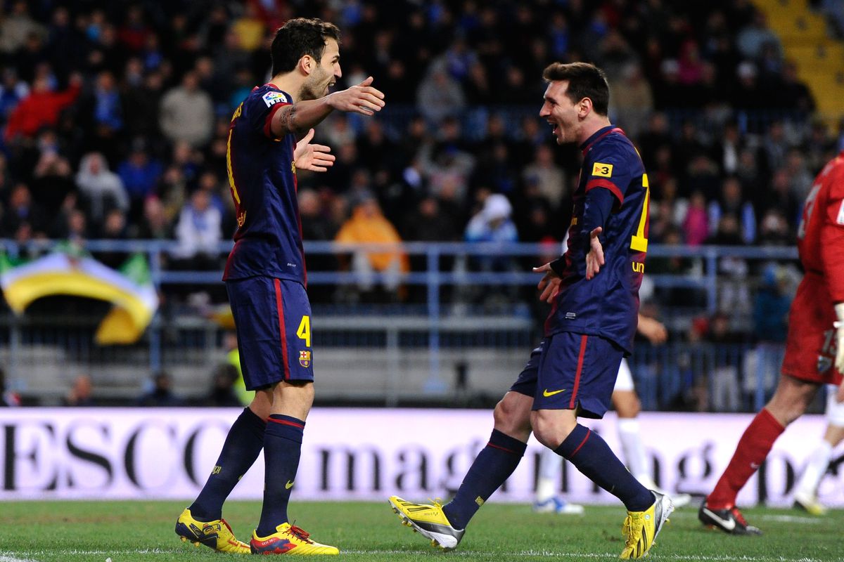Both Cesc and Messi got on the score-sheet tonight