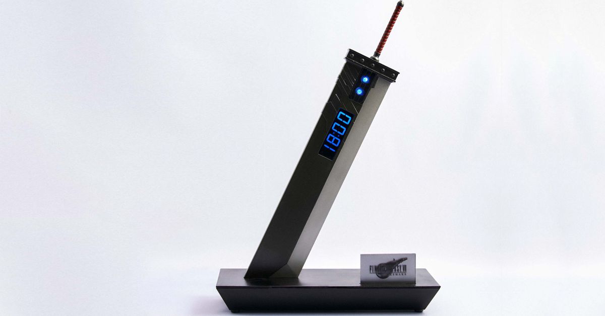 This FF7 Buster Sword clock prevents you from casting snooze
