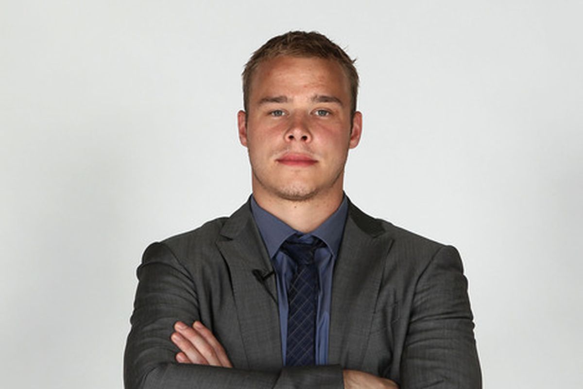 LAS VEGAS, NV - JUNE 22:  Dustin Brown of the Los Angeles Kings poses for a portrait during the 2011 NHL Awards at the Palms Casino Resort June 22, 2011 in Las Vegas, Nevada.  (Photo by Jeff Gross/Getty Images)