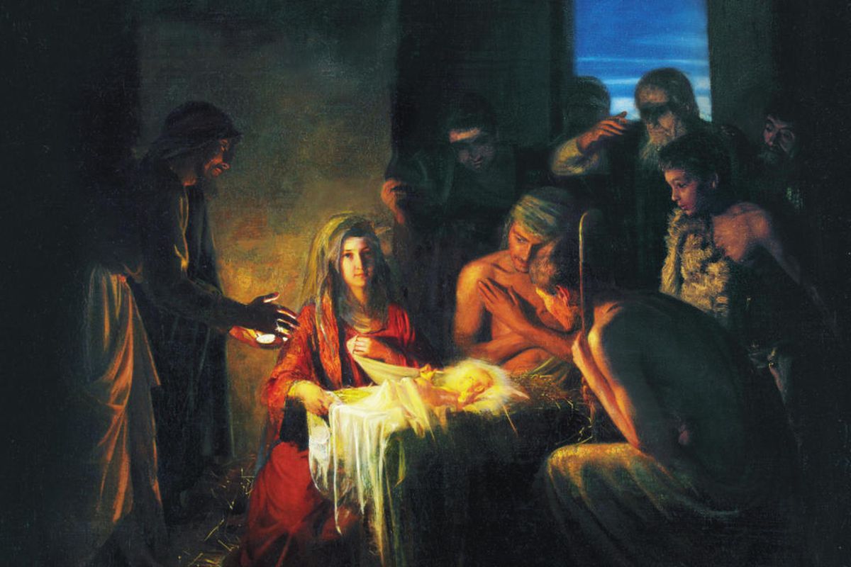 "The Birth of Jesus" is by Carl Heinrich Bloch.