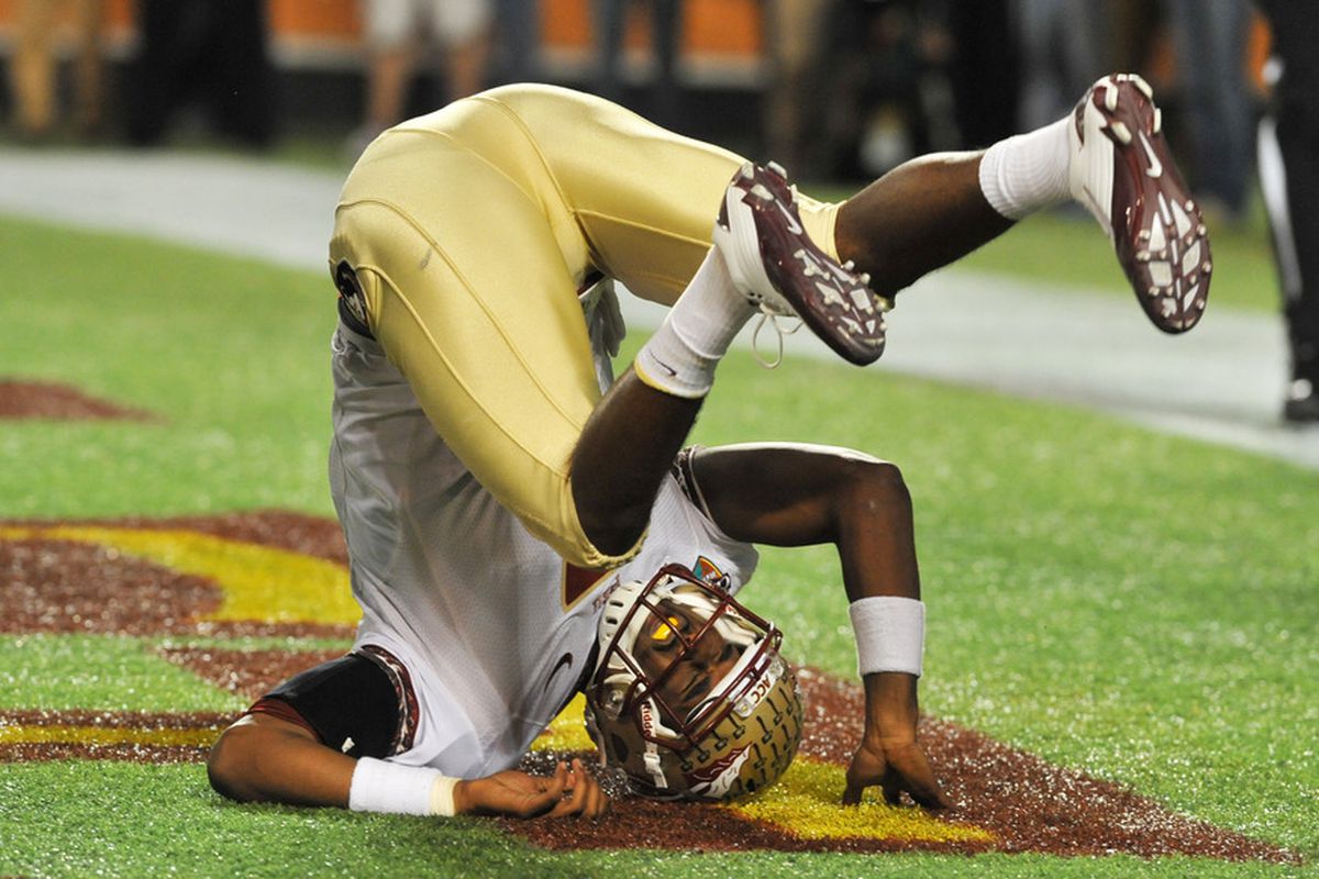 Florida St. QB E. J. Manuel's technique is unorthodox, to say the least.