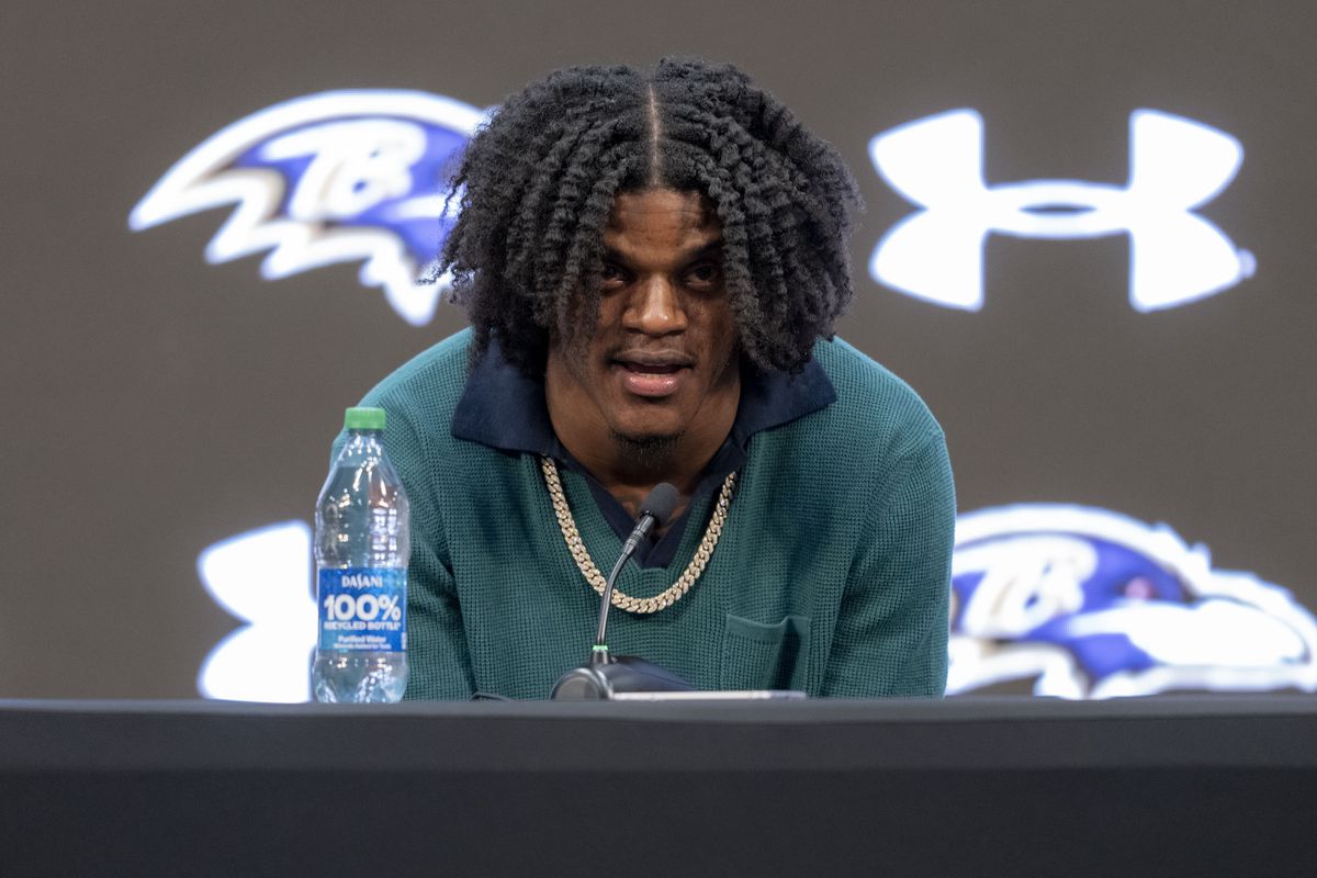 NFL: Baltimore Ravens-Lamar Jackson Press Conference