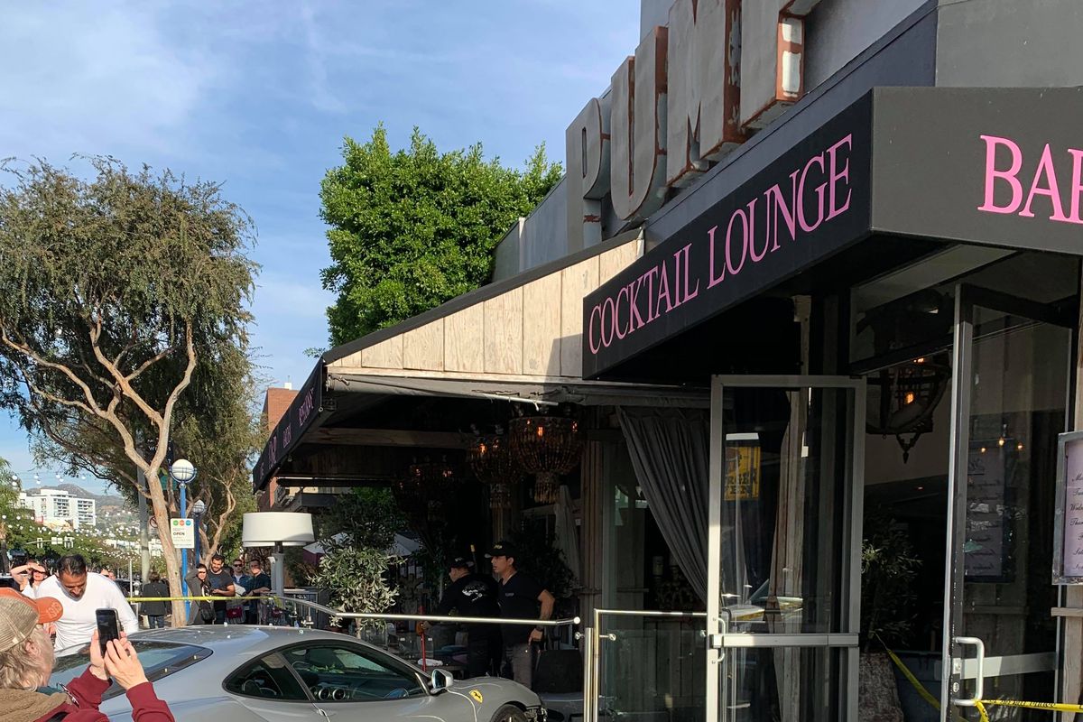 A Ferrari crashed into Lisa Vanderpump’s restaurant, Pump in West Hollywood