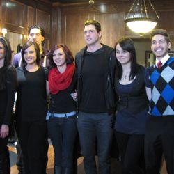 Stars players with Board Room Staff
