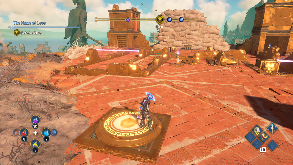 A puzzle solution in Immortals Fenyx Rising