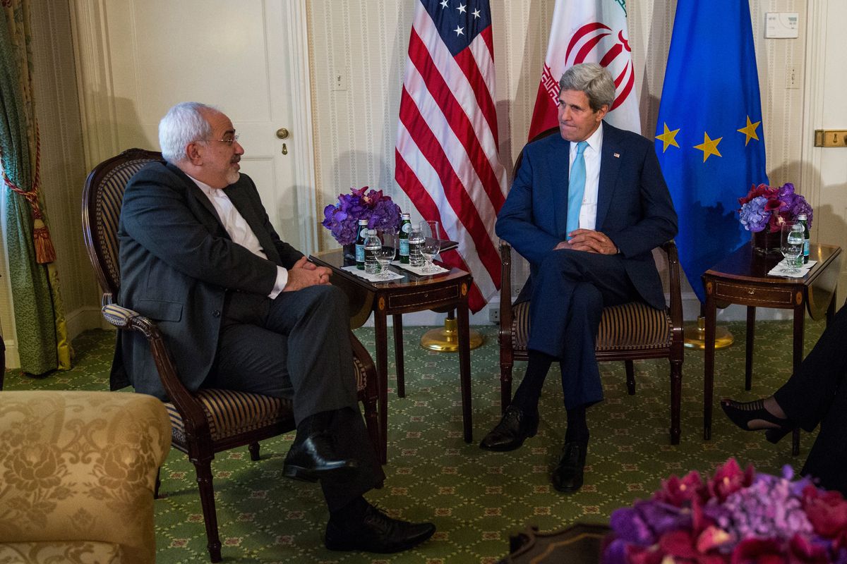 Sec. Of State John Kerry Meets With Iranian Foreign Minister Mohammad Javad Zarif And EU High Representative Ashton