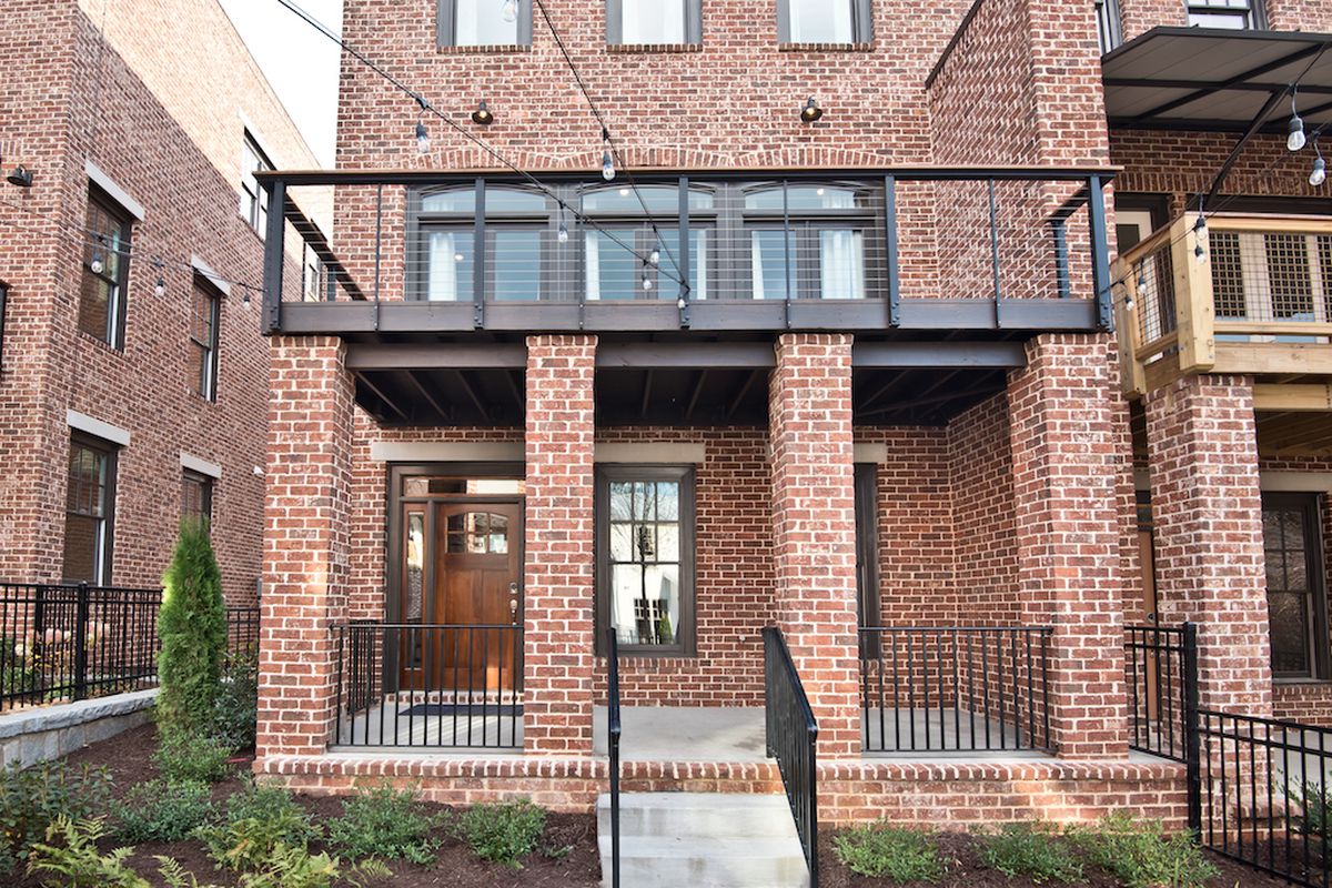 A photo of a new townhome project in Westside Atlanta. 