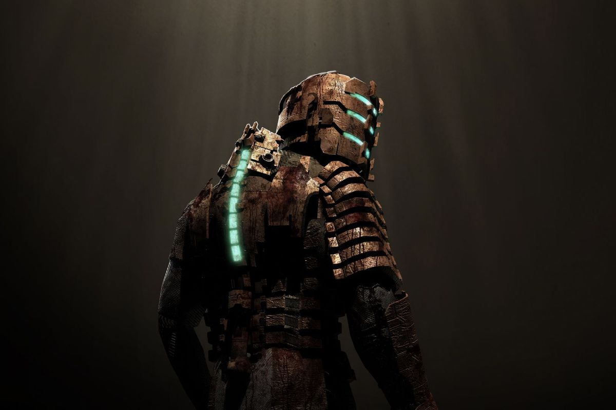 Artwork of Isaac Clarke from Dead Space