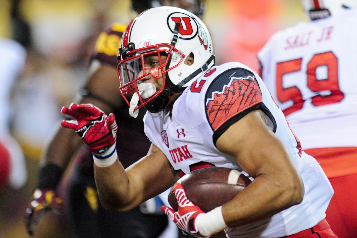 Utah's Devontae Booker was the second leading rusher in the Pac-12 last season.