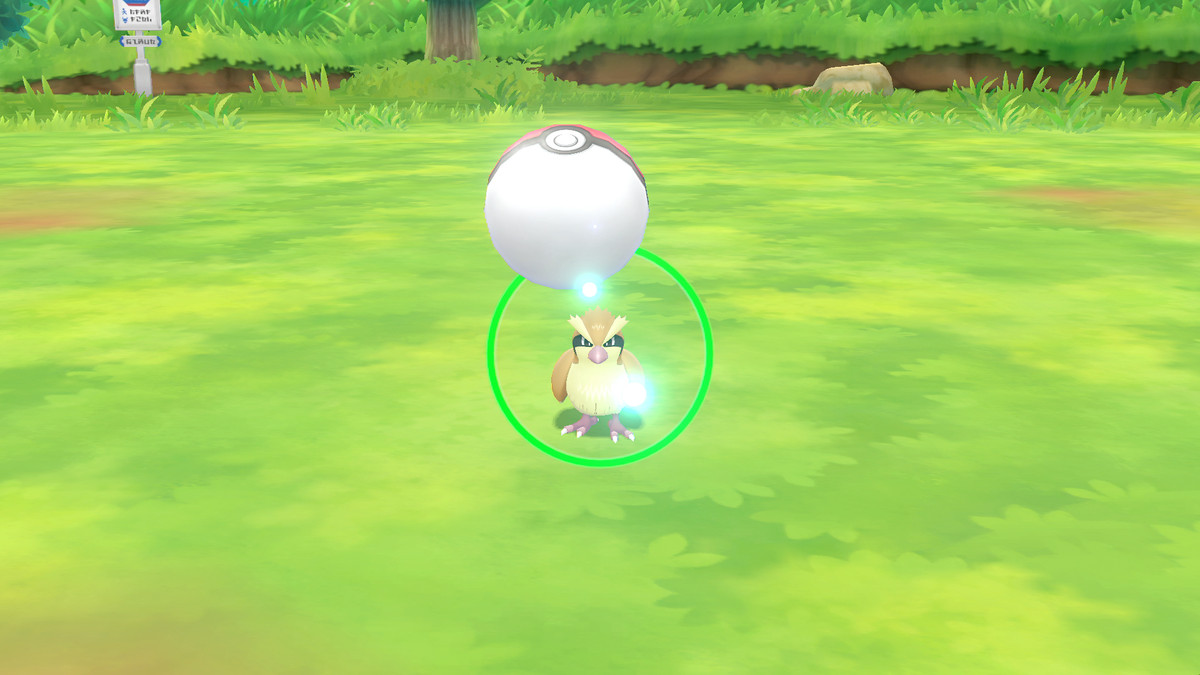 Pokemon: Let’s Go - capturing a Pokemon with a Poke Ball
