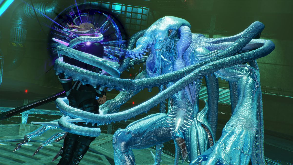 Jack battles the Kraken in a screenshot from Stranger of Paradise: Final Fantasy Origin