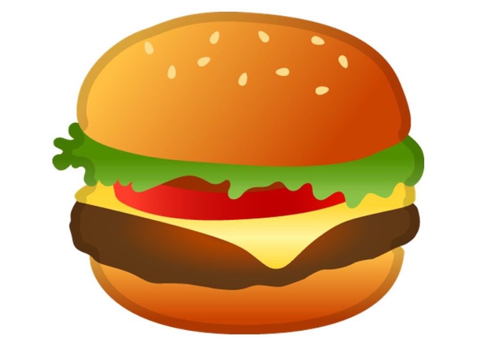 Google’s new burger emoji.