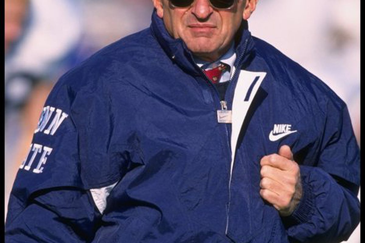 Joe Paterno during better times.