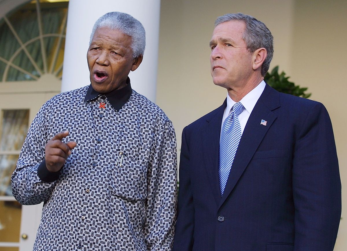 Nelson Mandela Visits the White House