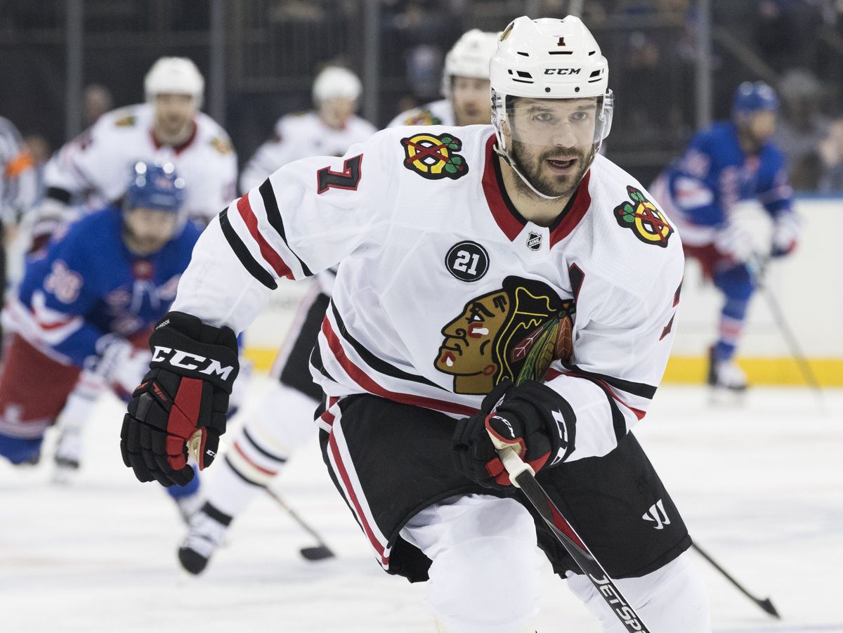 The Blackhawks need more from Brent Seabrook in 2019-20, but he is not entirely to blame for the defensive drop-off. | Mary Altaffer/AP