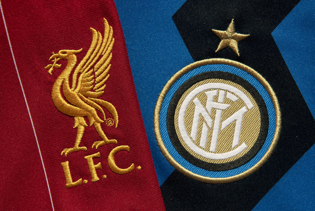 The Liverpool and Inter Milan Club Badges