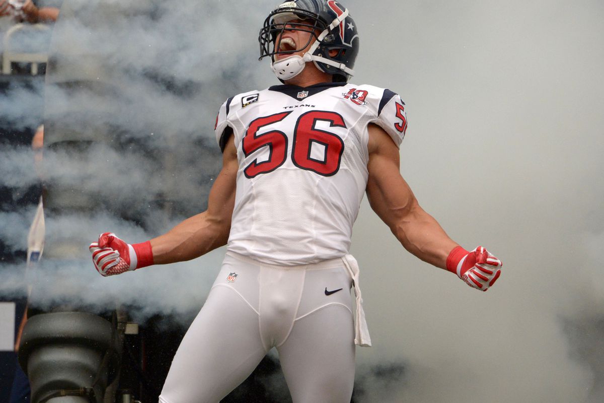 Rumor has it that Brian Cushing does this every hour, on the hour.