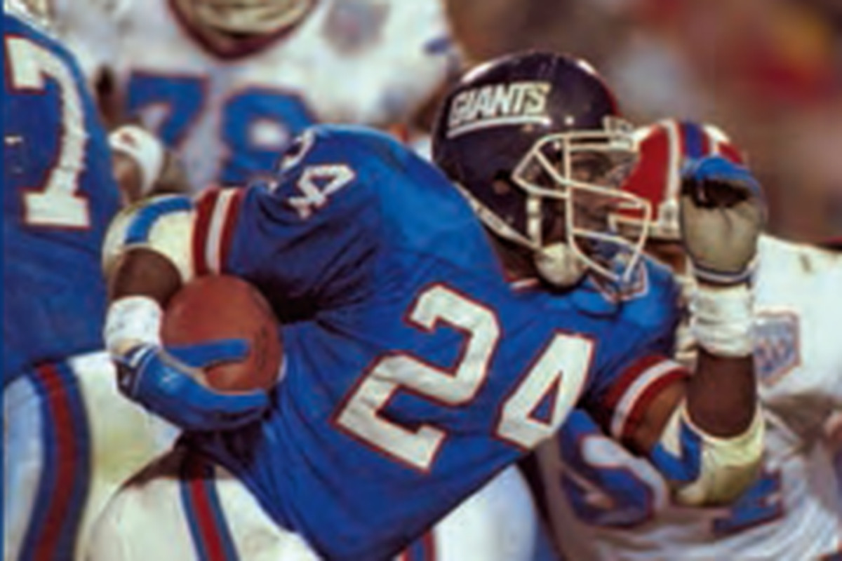 Ottis Anderson in the 1990 Super Bowl against the Buffalo Bills.