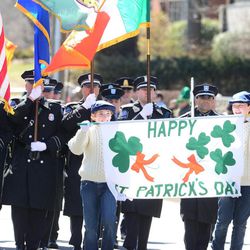 Other than the train ride with New York City parade goers during that long ago St. Patrick's Day, Sherry Young preferred staying home in Greenwich to watch the well attended hometown parade. 