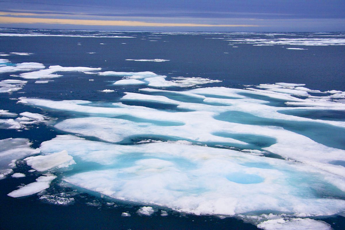 Sea Ice, Northwest Passage, Nunavut, Arctic Canada.