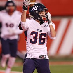 East beat Springville 48-20 in the 4A state championship high school football game at Rice-Eccles Stadium in Salt Lake City on Friday, Nov. 18, 2016.
