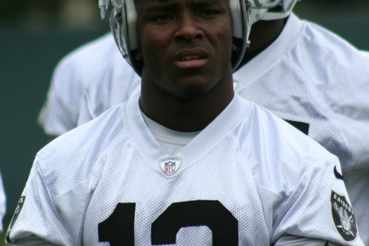 Oakland Raiders receiver Jacoby Ford (photo by Levi Damien)