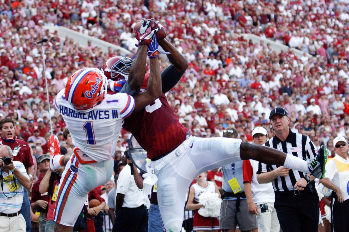 Amari Cooper posterizing All-American corner Vernon Hargeaves III for a TD 