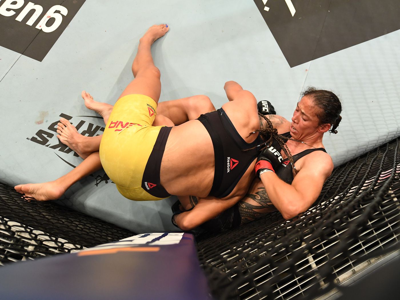 UFC Fight Island 4 video: Germaine de Randamie puts Julianna Pena to sleep with nasty guillotine choke - MMA Fighting