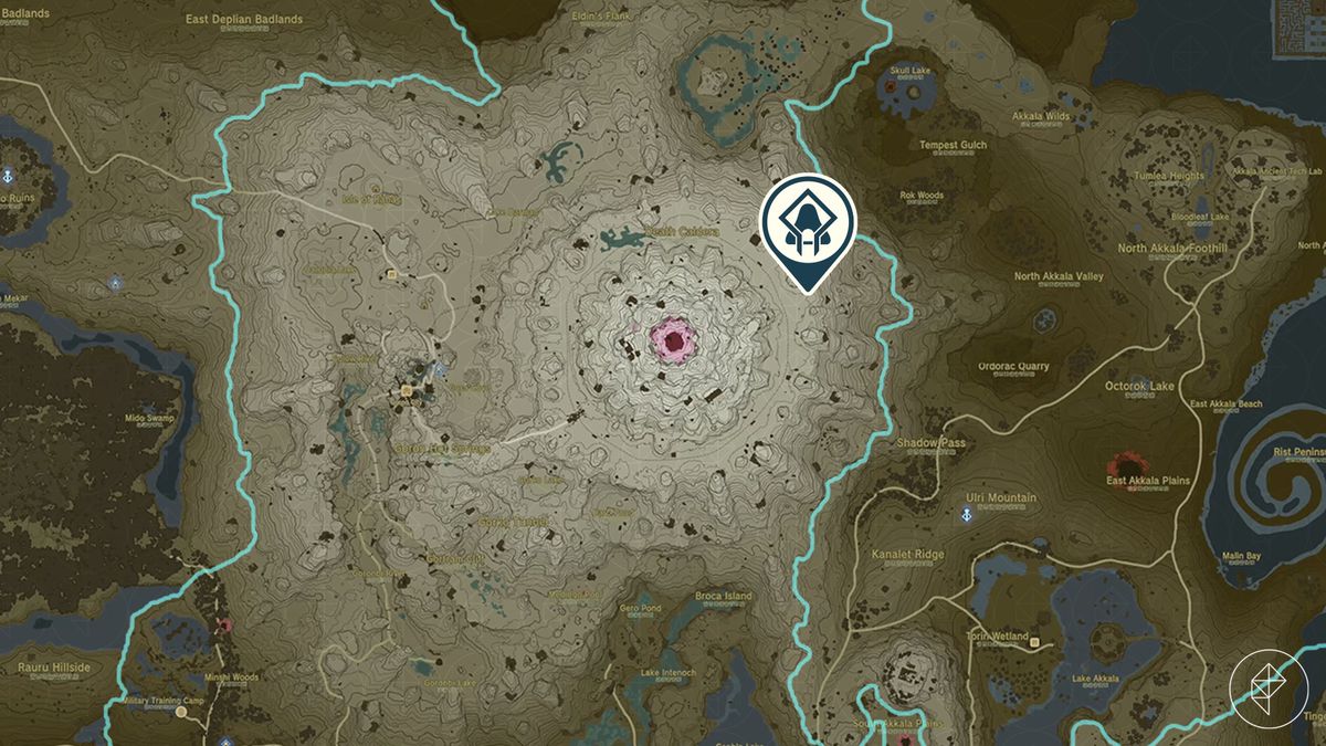 Momosik Shrine location on the Zelda: Tears of the Kingdom map
