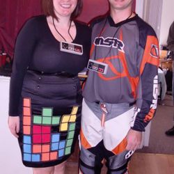 @hzeh818 and her husband both went as <a href="http://twitpic.com/78rrt6" rel="nofollow">old school video games</a>.