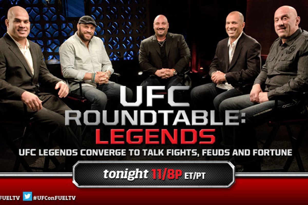 Tito Ortiz, Randy Couture, Royce Gracie and Mark Coleman discuss the early days of the UFC -- Photo via Fuel TV.
