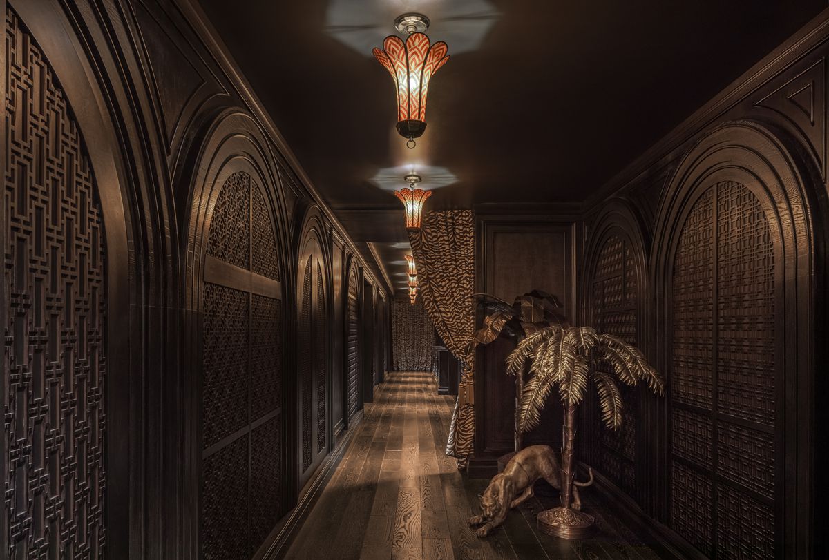 dark hallway.