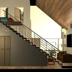 One bedroom loft rendering