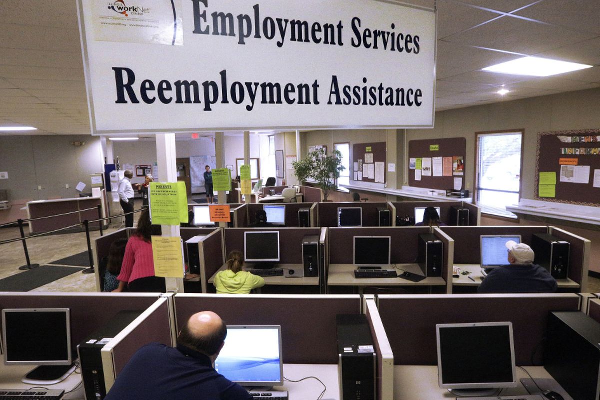 The Illinois Department of Employment Security office in Springfield.