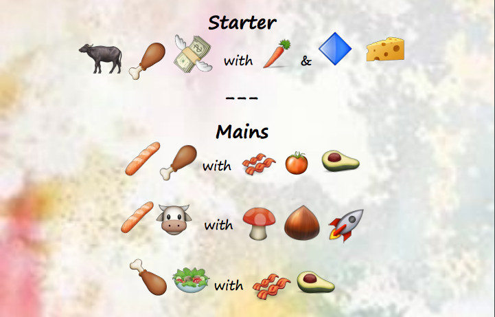 Emoji menu
