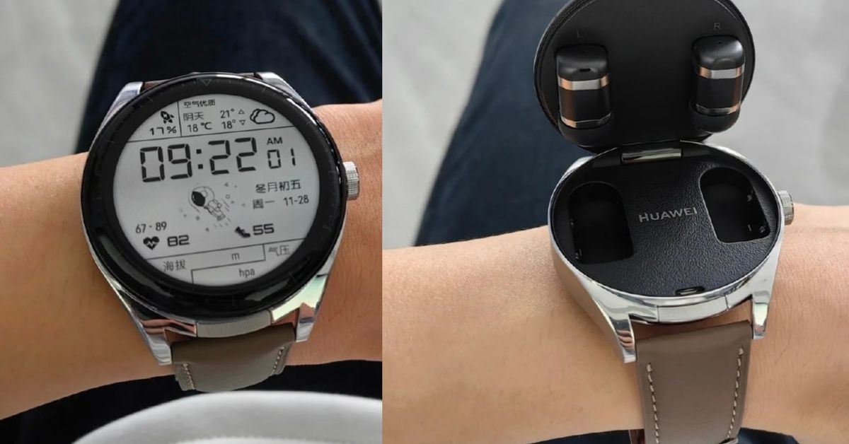 Huawei’s latest smartwatch has hidden earbuds inside