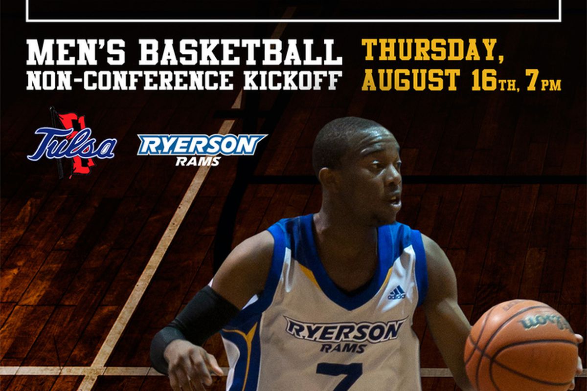 The head coaching debut of college and NBA star Danny Manning will be in Toronto at Ryerson.  The Rams will take on Tulsa next Thursday to open the new athletic facility for the 2012-13 season.  Who's going?
