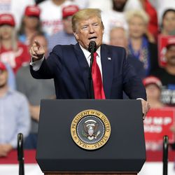 President Donald Trump speaks to supporters as he formally announced his 2020 re-election bid Tuesday, June 18, 2019, in Orlando, Fla. (AP Photo/John Raoux)