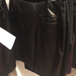 Leather skirt, $850