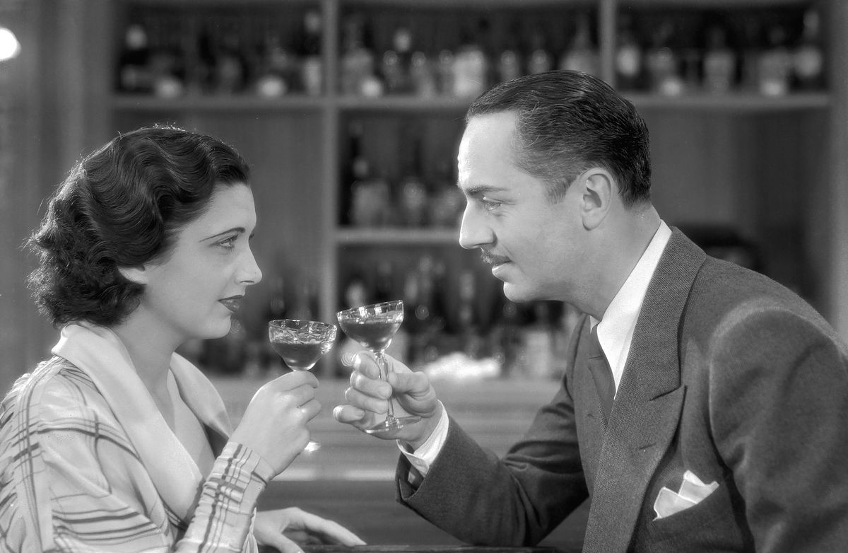 Kay Francis and William Powell in One Way Passage.