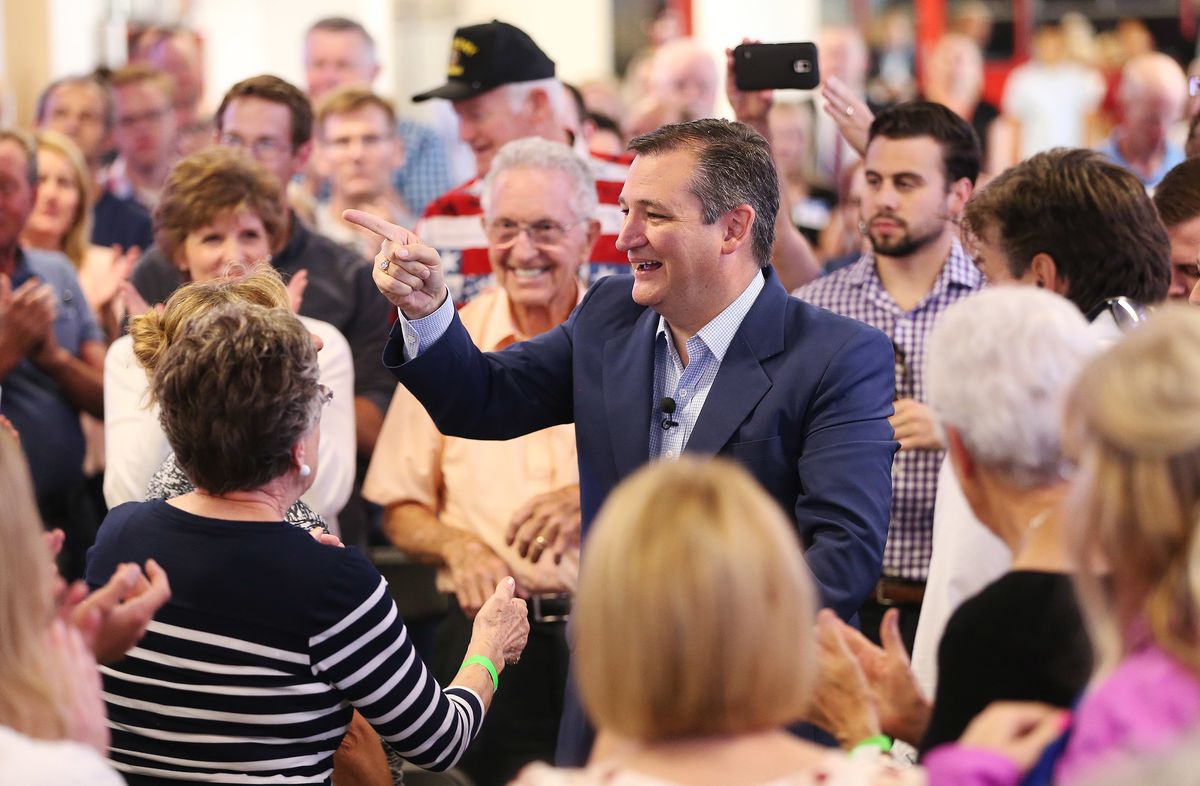 U.S. Senator Ted Cruz, R-Texas, campaigns for Chris Herrod in Utah’s 3rd Congressional District race in Lehi on Saturday, July 29, 2017.