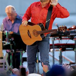 Country music superstar Garth Brooks performs at Rice-Eccles Stadium at the University of Utah in Salt Lake City on Saturday, July 17, 2021.