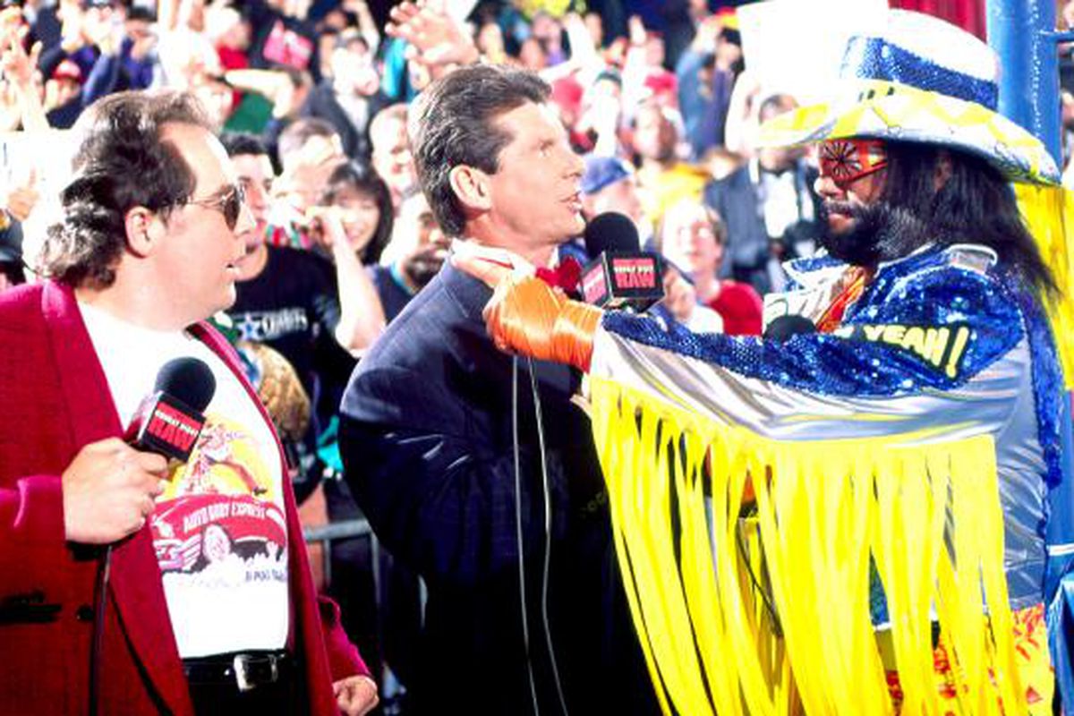Two stubborn mules: Vince McMahon and Randy Savage.