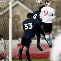Hunter faces Viewmont in high school soccer played in Bountiful, Wednesday, March 23, 2016.