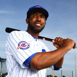 "Glad I made it back in time for Photo Day!" -- Dexter Fowler -