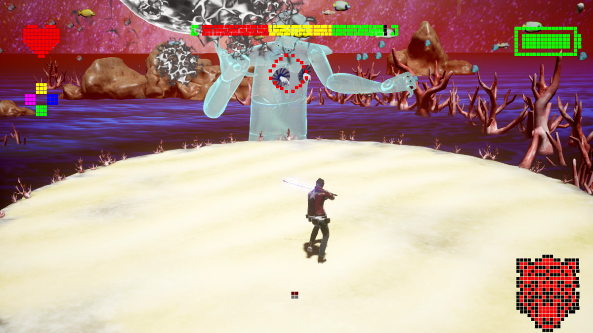 The Sonic Juice boss battle from No More Heroes 3