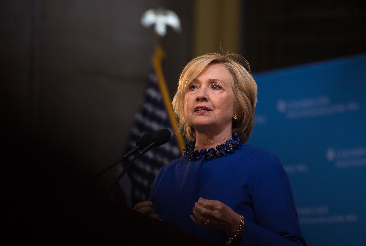 Hillary Clinton speaks at Columbia University