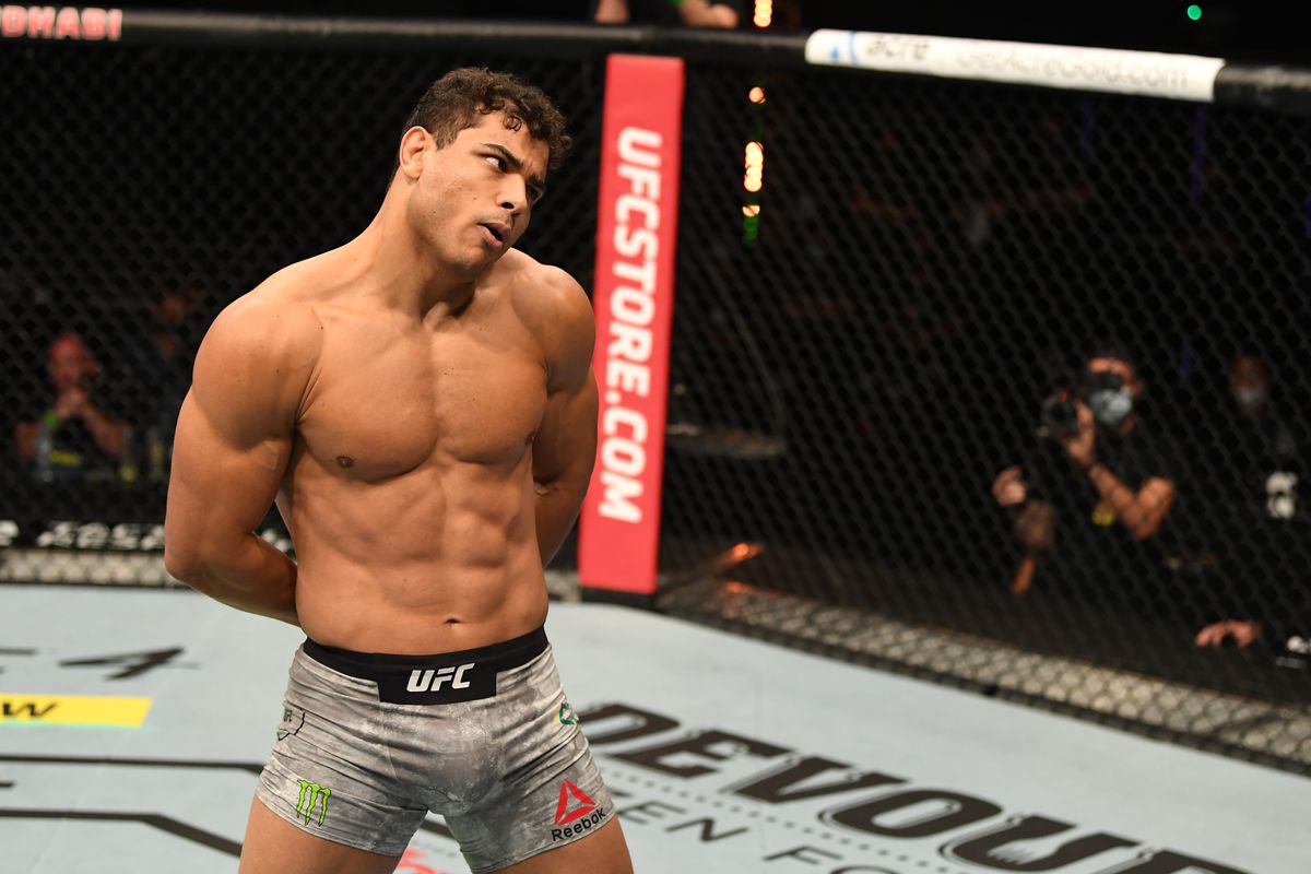 Paulo Costa whilst fighting Israel Adesanya at UFC 253 in September 2020