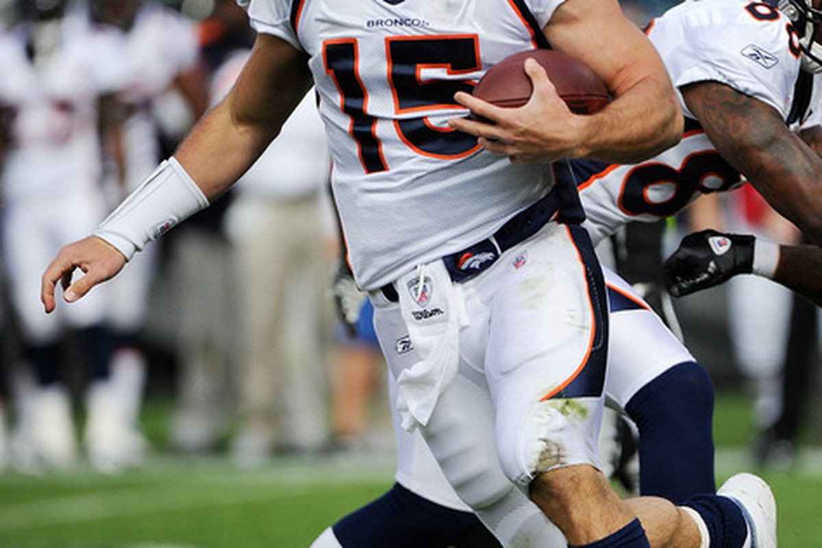 It would appear that Peyton Hillis is back with the Broncos.  (Photo by Thearon W. Henderson/Getty Images)