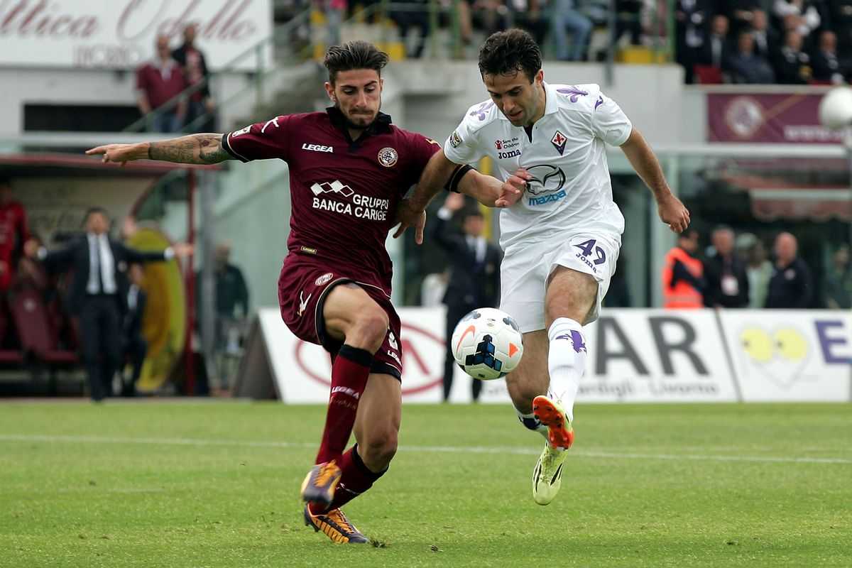 Piccini in action on loan last year, defending against Rossi. Photo